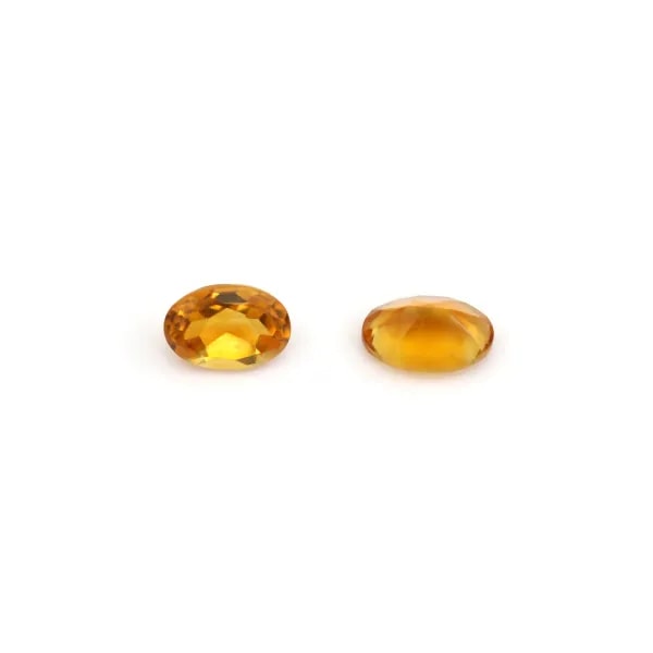 Oval cut citrine, 5x7mm x 1 piece.