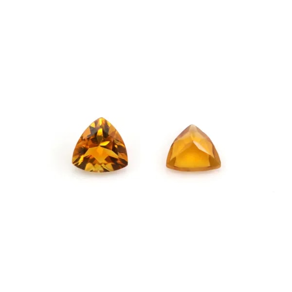 Zitronenquarz, Trillion-Schliff Dreieck 5mm x 1 Stk.