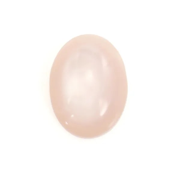 Cabujón de nácar rosa ovalado 8x10mm x 1 ud.