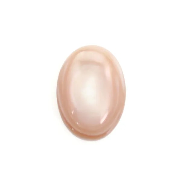 Cabochon Perlmutt rosa oval 10x14mm x 1 Stück
