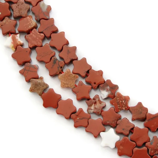 Jaspe rojo estrella 6mm x 38cm