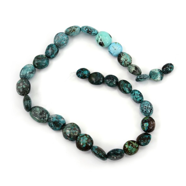 Turchese naturale ovale10-15x12-18mm per bracciale fai da te