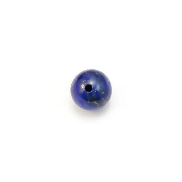Lapis lazuli blu azzurro, perla semi forata, 6mm x 2pcs