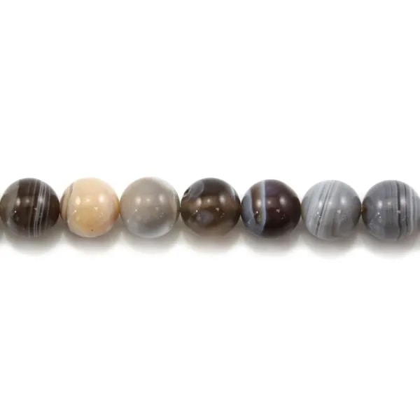 Agate botswana ronde 10mm x 40cm