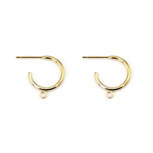 Orecchini a Cerchio 12mm – Gold Filled con Anello Apribile x2