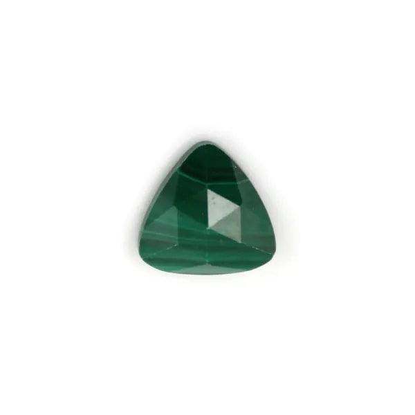 Cabochon Malachite Faccettato Triangolo 10mm – Pietra Naturale