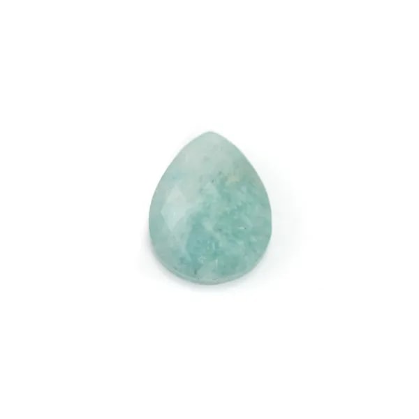 Cabochão Gota Facetada Amazonita do Peru 8x10mm | Pedra Natural