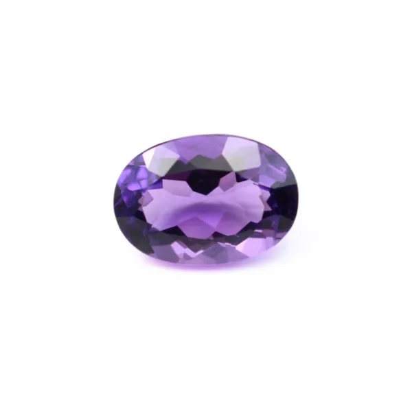 Faceted Oval Amethyst to set 10x14mm