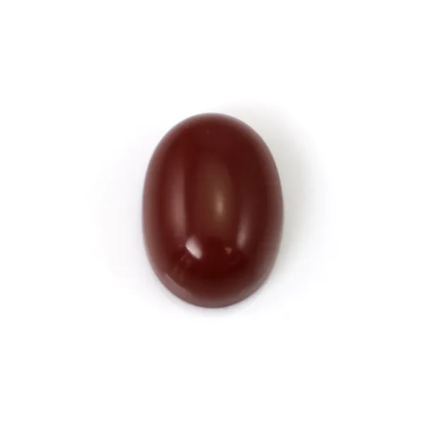 Cabochon Imitazione Diaspro Rosso Ovale 15x20mm | Componenti Gioielli