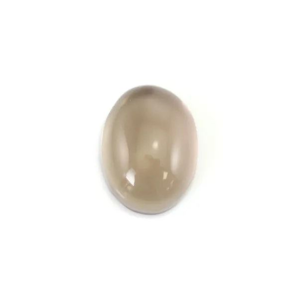 Cabochon Quartz fumé ovale 6x8mm x 2pcs
