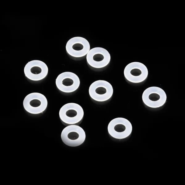 Perle intercalaire rondelle 1x4mm - Silicone x 50pcs