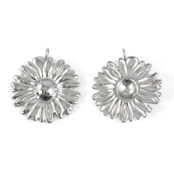 Péndulo Acero 304 flor | Mayorista de Joyas Florales