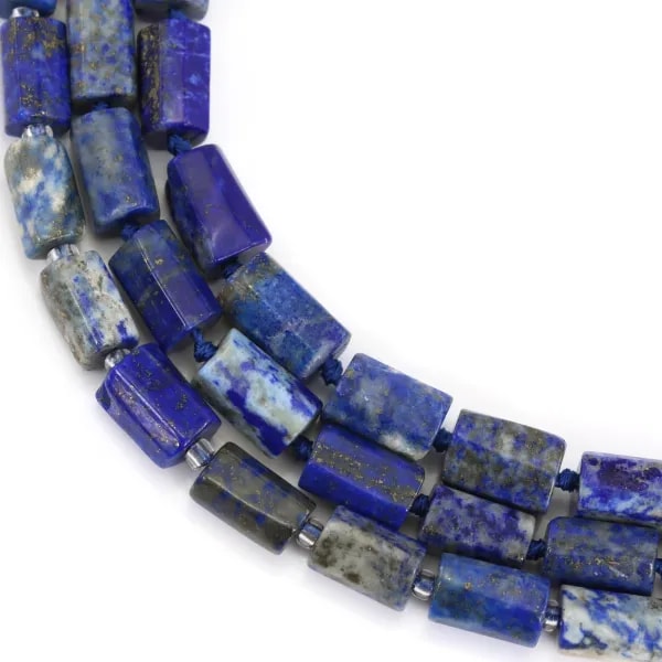 Lapis lazuli azul Barroco 7x11mm | Perlas Barrocas Cilíndricas