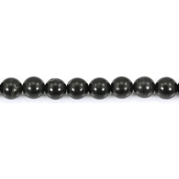 Shungite rond 8mm - Perles Lâches
