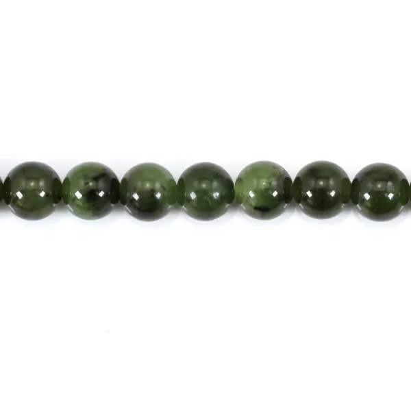 Russian Nephrite Jade round 8mm x 39cm