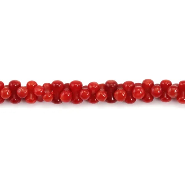 Bambú mar tinte rojo OS 3x6mm x 20pcs