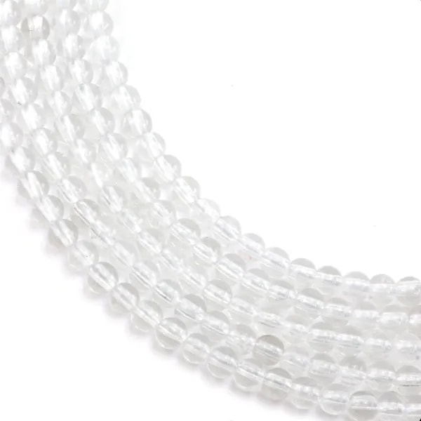 Cristal de roche rond 3mm x 39cm