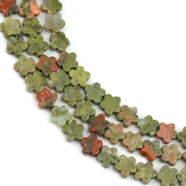 Unakite fleur 6mm x 38cm