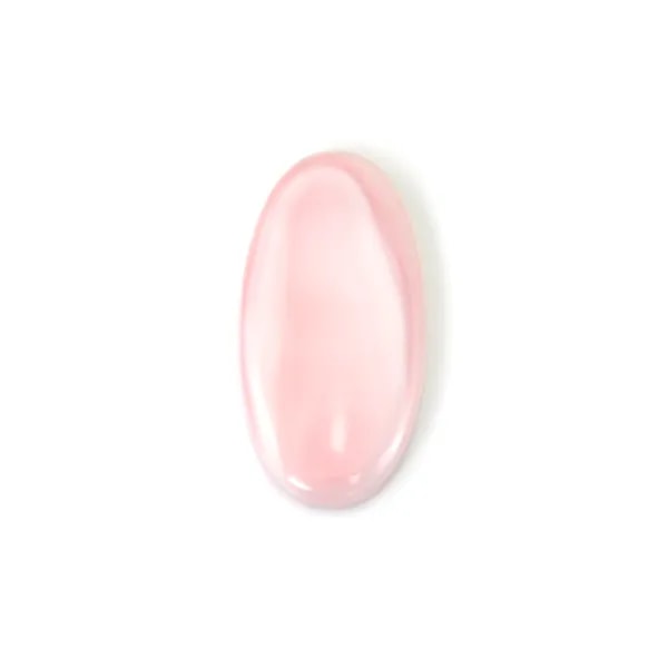 Cabochon Lambi rose ovale 18x36mm x 1pc