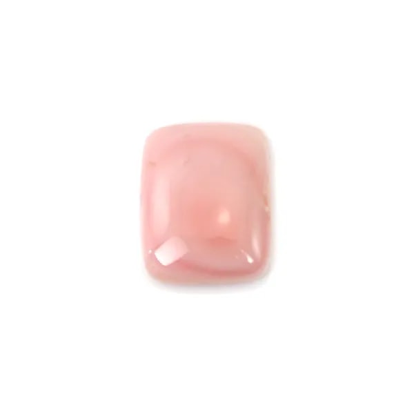Pink Lambi cabochon rectangle 8x10mm x 1pc