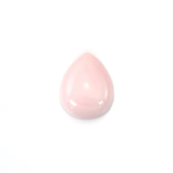 Cabochon de Lambis rosa gota 8x10mm x 1pc