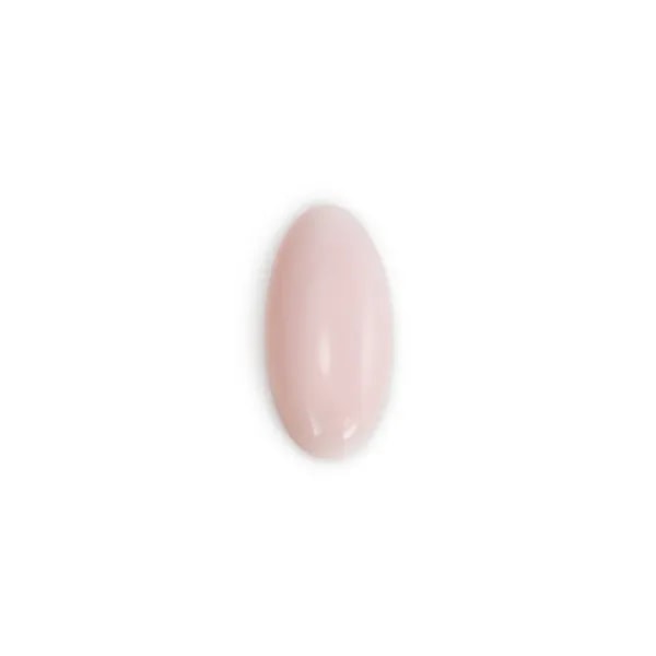 Oval pink conch cabochon 8x16mm x 1pc