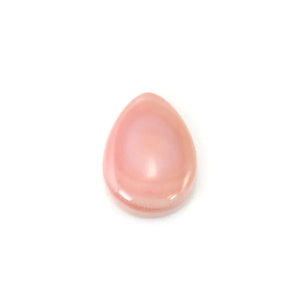 Cabochon Lambi rose goutte 15x20mm x 1pc