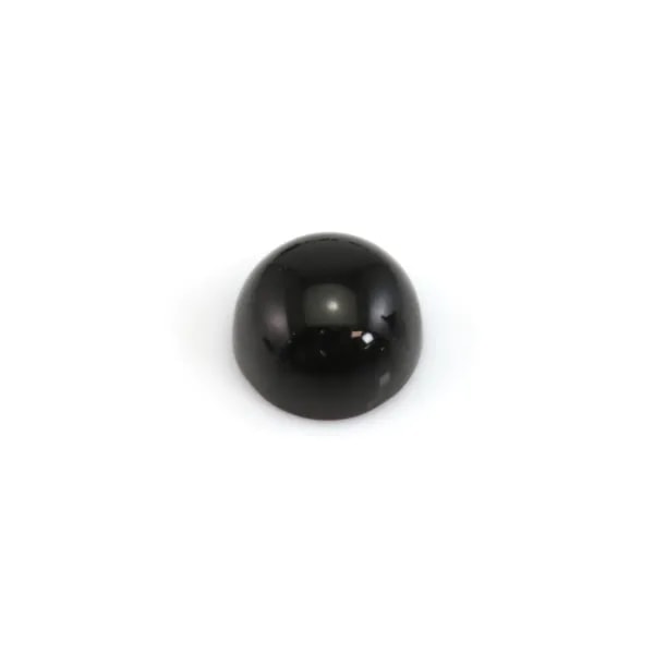 Round Onyx Cabochon (Black Agate) 5mm x 4pcs