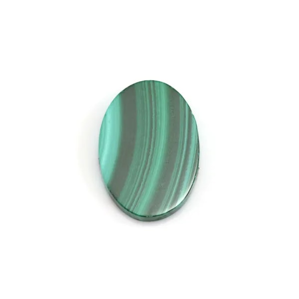 Cabochon Malachite ovale piatto 10x14mm x 1pz