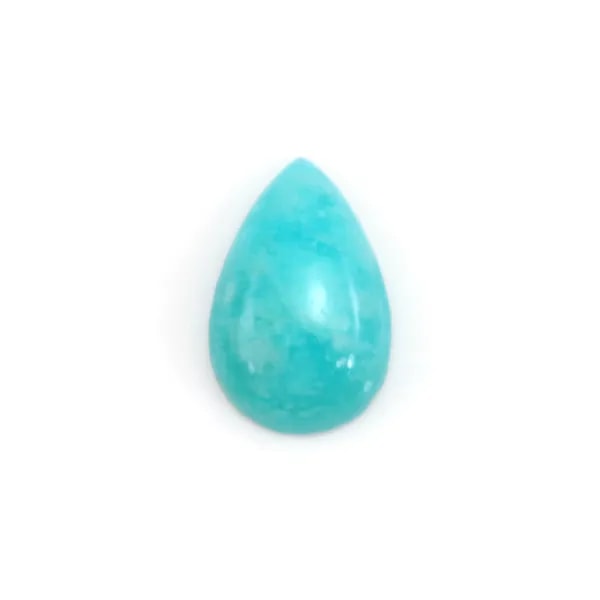Cabochon Amazonit aus Peru Tropfen 3.7x5.7mm x 2 Stück