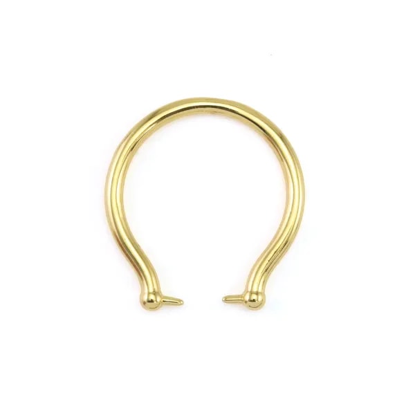 Bague pour perle entièrement percée - Doré x 1pc