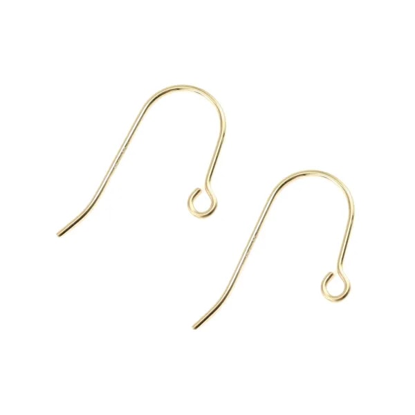 Gancho de Oreja Abierto Chapado en Oro | Materiales para Joyas de Calidad