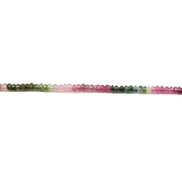 Tourmaline Rondelle Facette