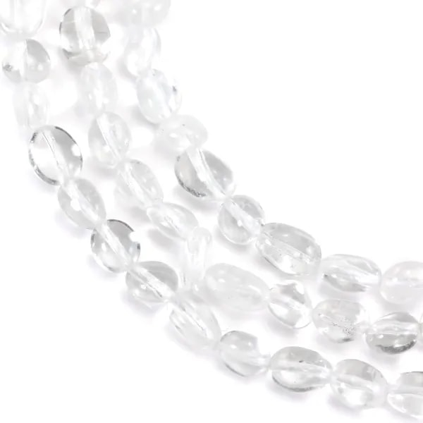 Cristal de roche baroque nugget 6-8mm x 39cm