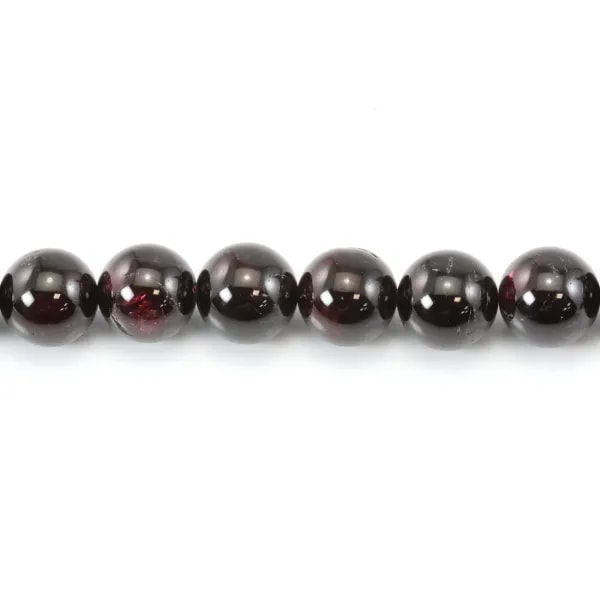 Runder Granat 12mm x 2 Stück