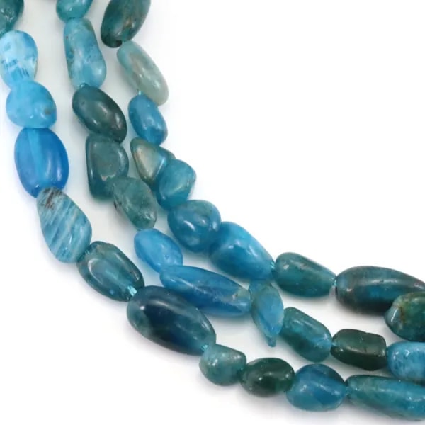Baroque apatite nugget 4-6mm x 40cm