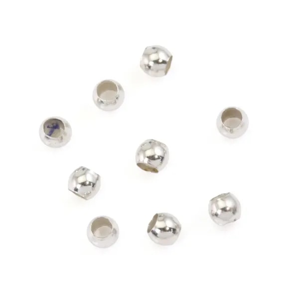 Perle à écraser rond 2.5mm - Argent 925 x 20pcs