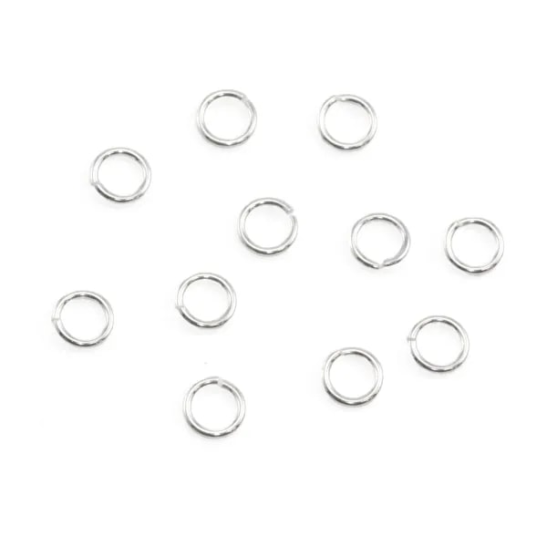Offene runde Ringe 4x0.6mm - Silber 925 x 20Stk.