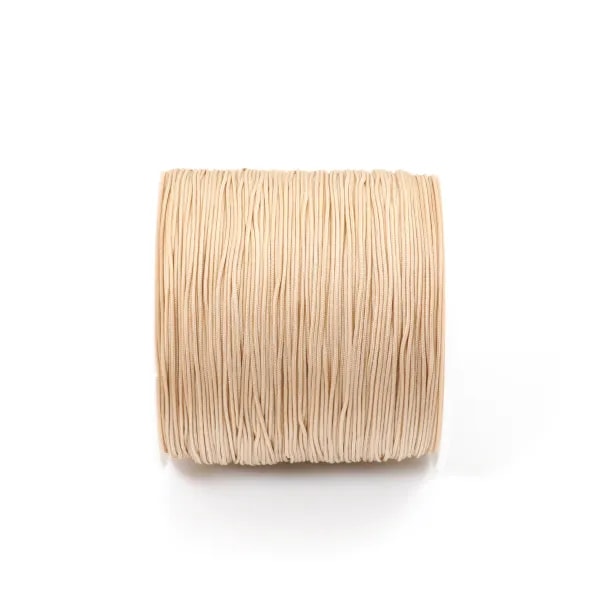 Polyesterfaden Beige 0.6mm | DIY Armband und Halskette