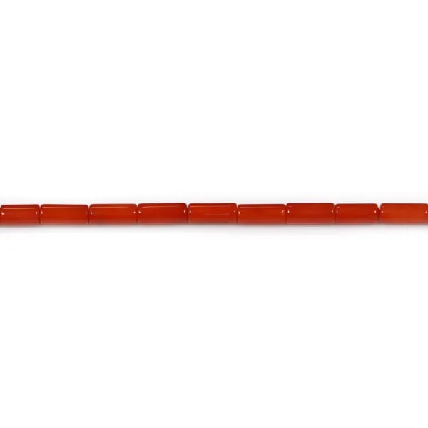 Bambú de mar, tono rojo tubo, 2x4mm x 40cm