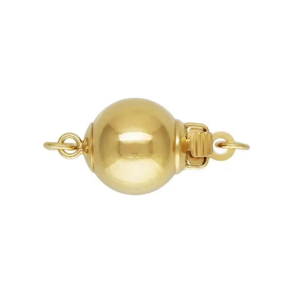 Fermoir boule à clipser 8mm - Gold Filled x 1pc