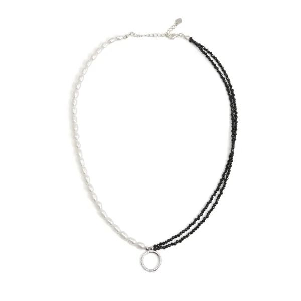 Collana Perla Coltivata & Spinello - Argento 925 x 1 pz