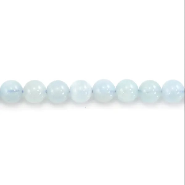 Água-marinha Redonda 6.5mm x 4pcs