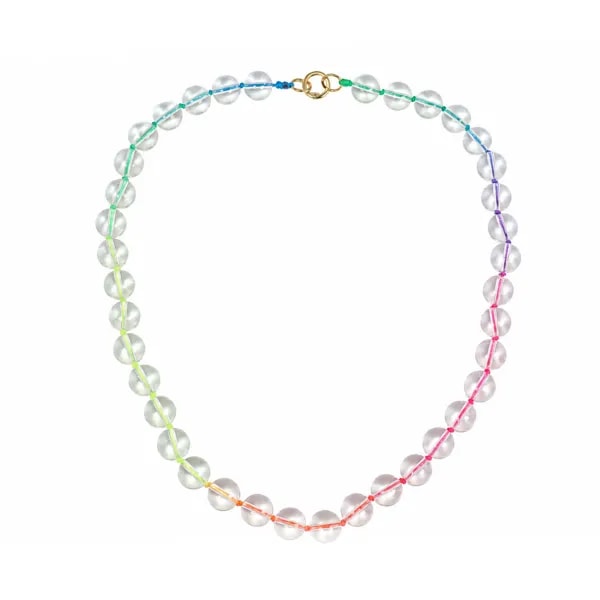 Collana Cristallo di Rocca | Gioiello Gold Filled Multicolore