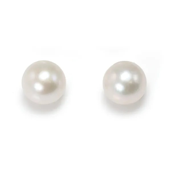 Perla de Agua Dulce Blanca | Perla Redonda para Joyas