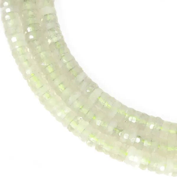 Runder facettierter Heishi-Zitronenquarz 2x6mm x 37cm