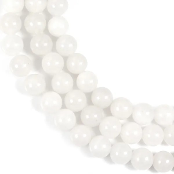 Jade blanco redondo 8.5mm x 38mm