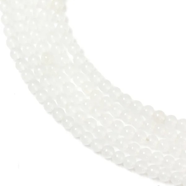 Jade blanc rond 3mm x 39cm