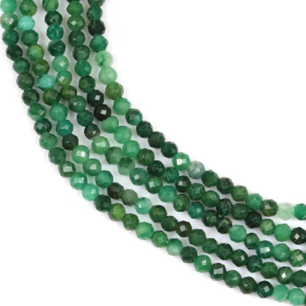 Jade Africain rond facetté 2mm x 39cm