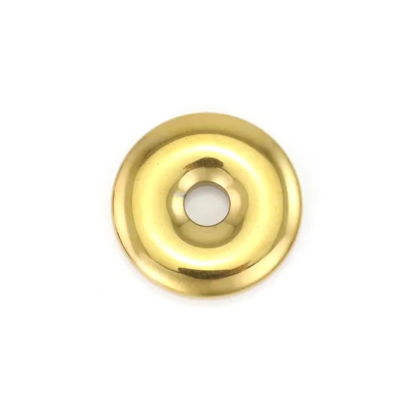 Donut Hematita dourado 25mm x 1pc